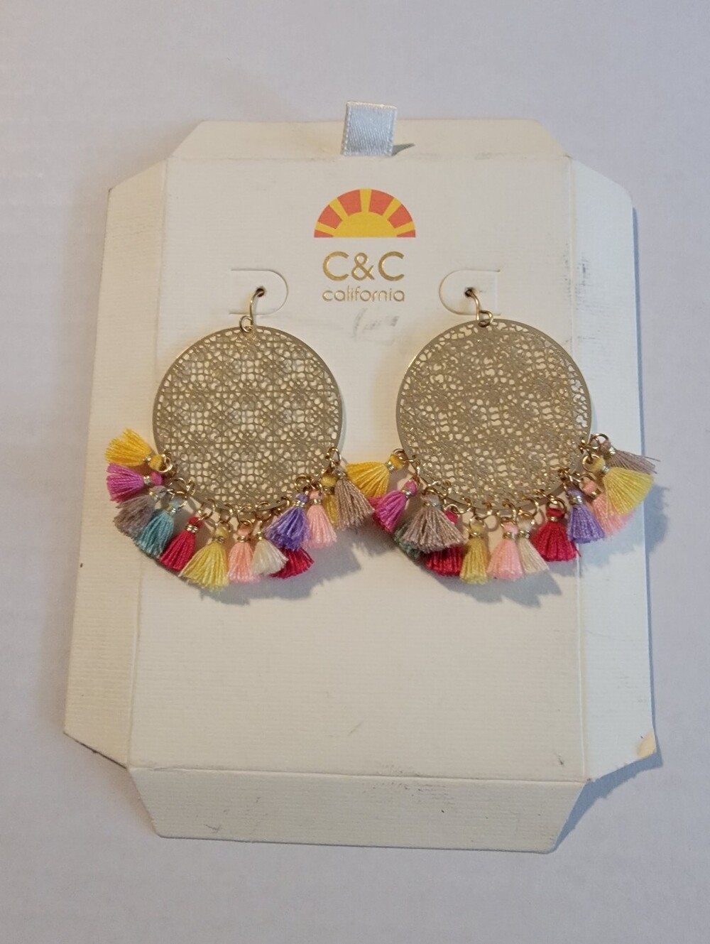 C&C California Colorful Tassel Dangle Earrings